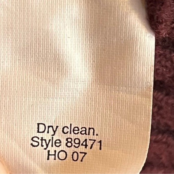 J Crew 100% Lambs Wool 1/4 Zip Sweater Mens Size XL Burgundy Stripes Cozy Warm‎ - Picture 6 of 8